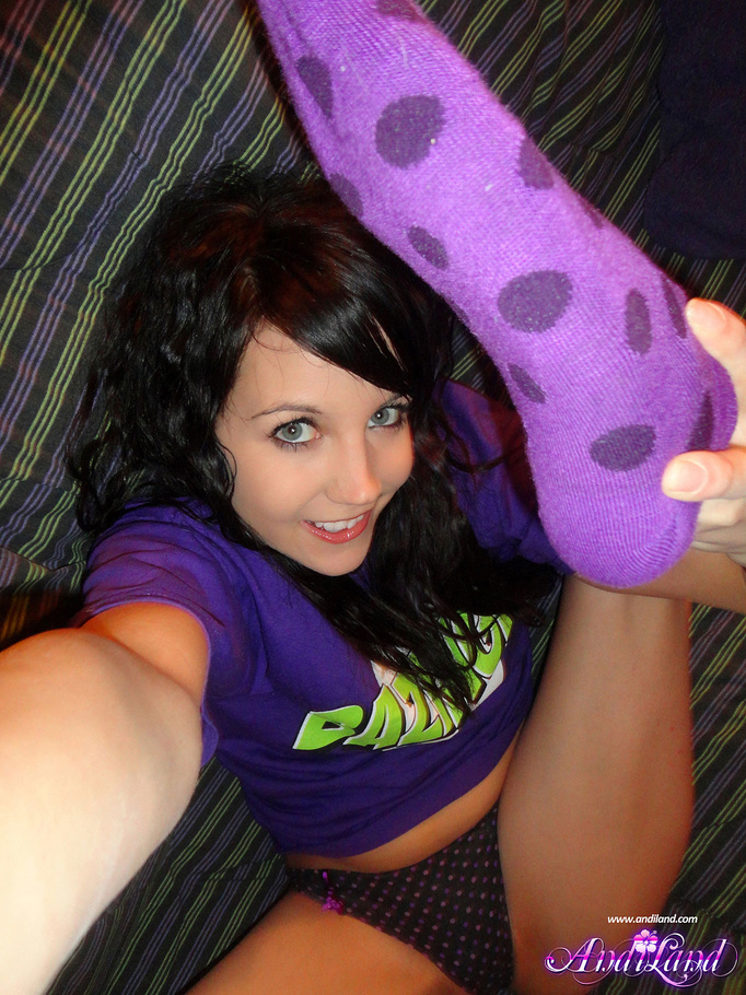 Bazinga t-shirt nerdy brunette licking her  - XXX Dessert - Picture 2