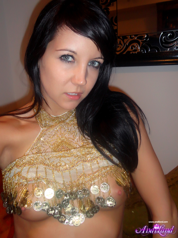 Blue-eyed teen in a belly dancer get-up nak - XXX Dessert - Picture 5