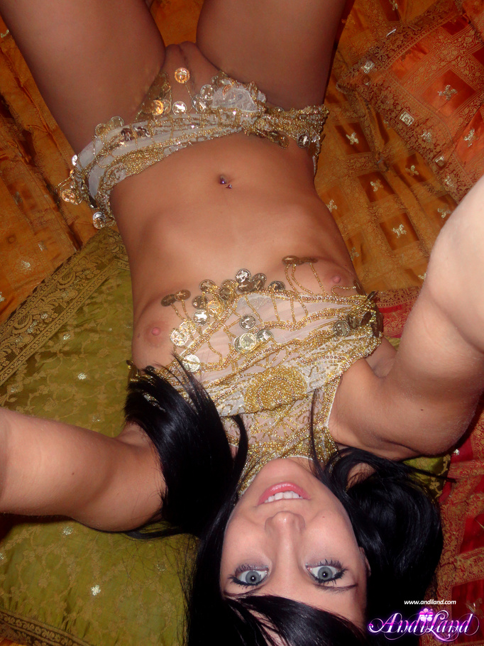 Blue-eyed teen in a belly dancer get-up nak - XXX Dessert - Picture 11