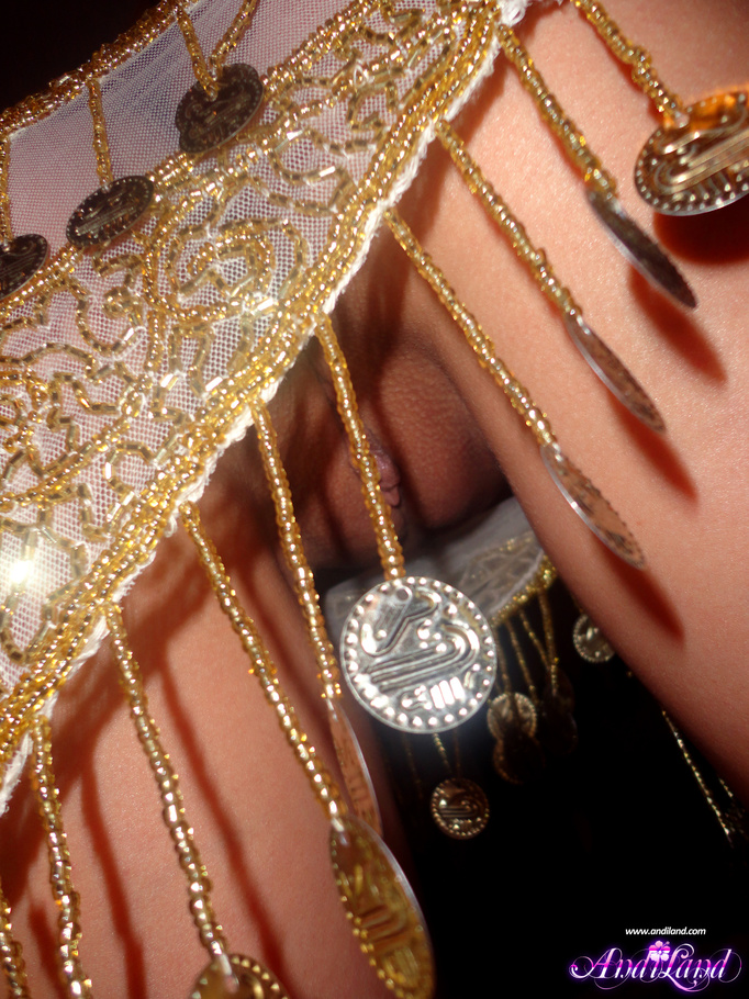 Blue-eyed teen in a belly dancer get-up nak - XXX Dessert - Picture 12