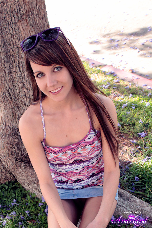 Daring brunette with sunglasses wearins col - XXX Dessert - Picture 5