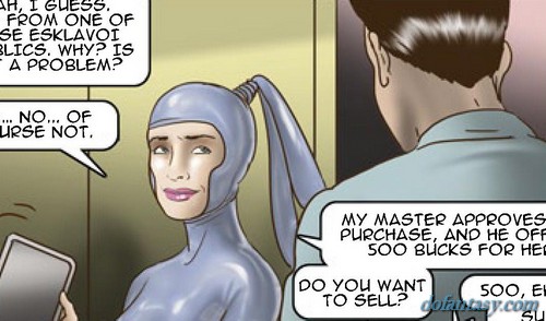 Latex-clad chick picks the bustiest - BDSM Art Collection - Pic 3