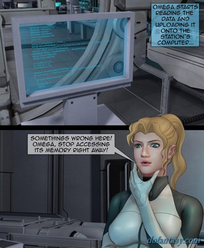 Bikini-clad space slaves flirting with - BDSM Art Collection - Pic 3