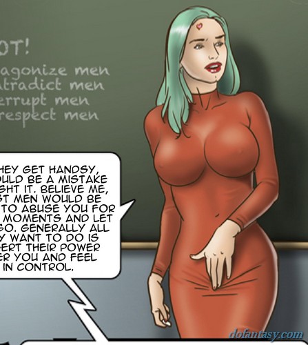 Sexy big-boobed teacher looks awesome - BDSM Art Collection - Pic 4