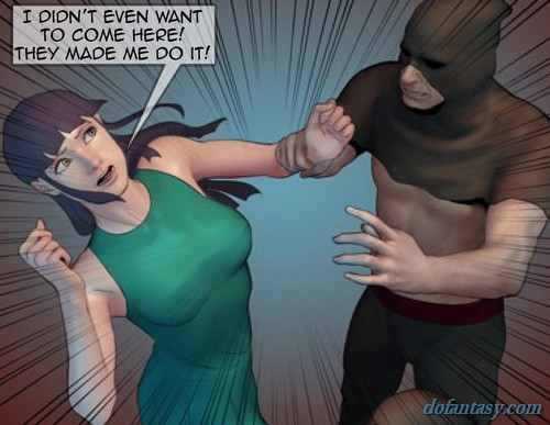 Masked men are surrounding hot women in - BDSM Art Collection - Pic 4