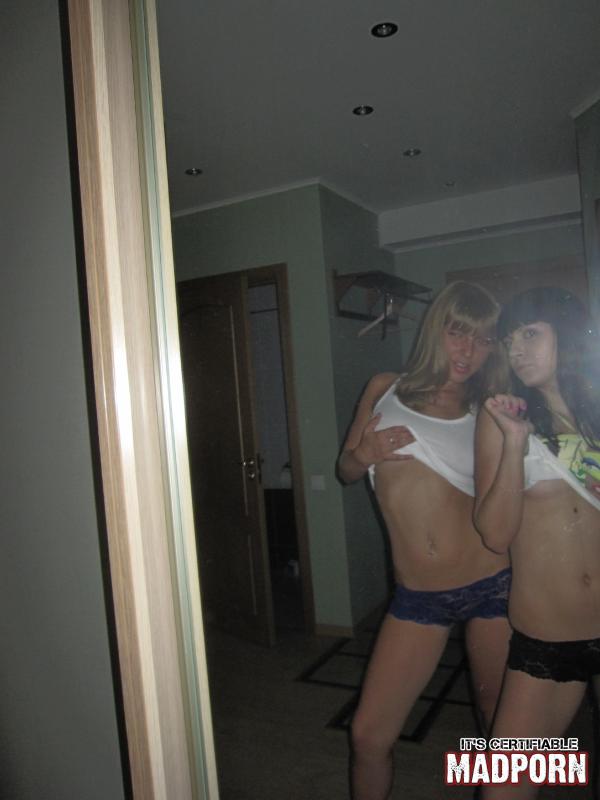 Awesome teen hotties got naughty and strips naked by the bedroom. - XXXonXXX - Pic 3