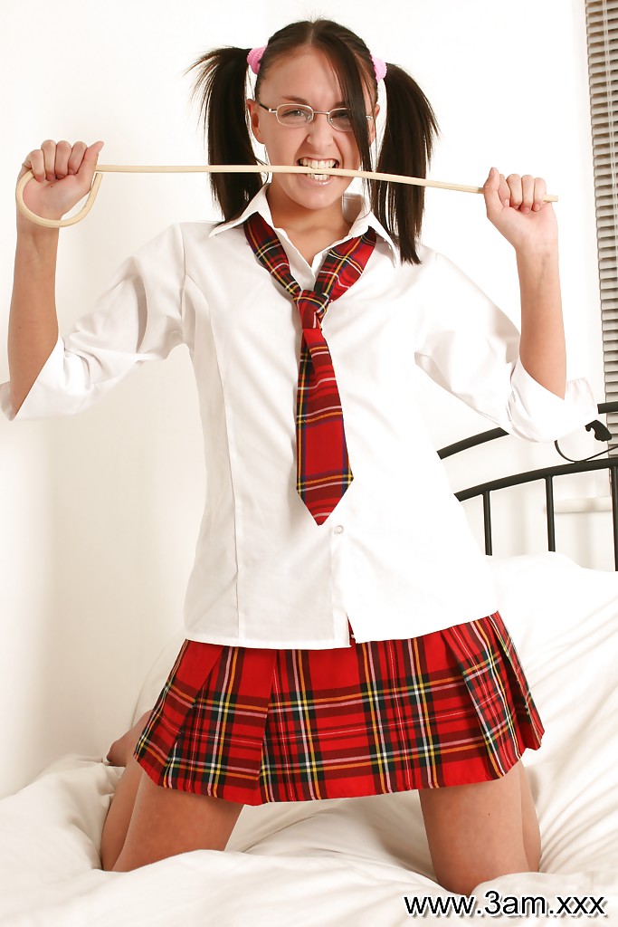 Teen schoolgirl stunning pigtails - XXX Dessert - Picture 1