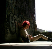 Sexy Australian teen girl Gina Cherie masturbates on cam outdoors.