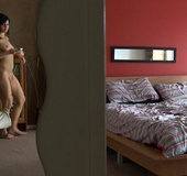 Lusty teen babe Robyn from the United States masturbates on the abandoned