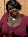 Plump ebony housewife revealing her epic - Picture 1