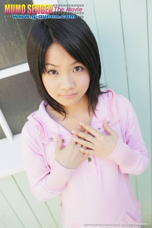 Asian teen in pink jumper takes off her panties outdoors - XXXonXXX - Pic 2
