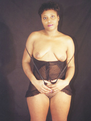 Tracy loves to wear skimpy black see through lingerie - Picture 6