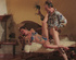 Captured brunette hottie taking hot wax punishment and getting fucked.