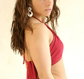 Damn this hottie has white stockings on her tight toned legs