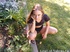 amateur teen plays with