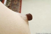Hairy pussy teen has big long nipples