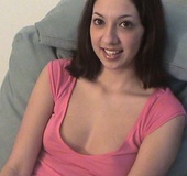 Adorable teenie bragging her mouth watering boobies
