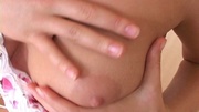 Naked teen lora sucking hard on her pink dildo