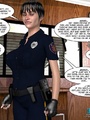 Big tits 3d police officer asked - Picture 1