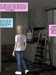 Hairy slim 3d guy asked to shoot his load on - Cartoon Sex - Picture 8