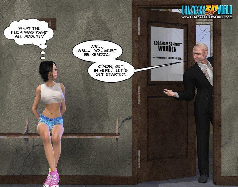 Horny old 3d college pricncipal asked his - Cartoon Sex - Picture 9