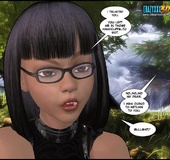 Real cute 3d babe asked to suck a cock of strange magical creature.