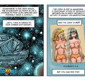 Slutty spaceship toon girls get their lovegoles pleased by pleasure bot