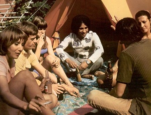 Seventies Hippies Having A Big Steamy Orgy On A Camping Xxx Dessert