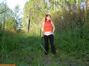 Spying on redhair teen peeing after beer - Picture 6