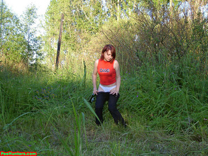 Spying on redhair teen peeing after beer - XXXonXXX - Pic 7