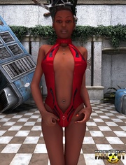 Ebony lusty 3d chick striptesing and posing naked on the floor. Tags:Perfect tits, hairy pussy, sexy lingerie.