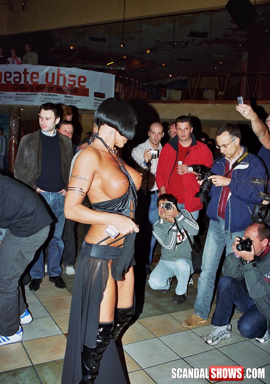 Sexy shaped horny babes exposing their naked bodies on the stage. Tags: Public, reality, perfect titties. - XXXonXXX - Pic 8