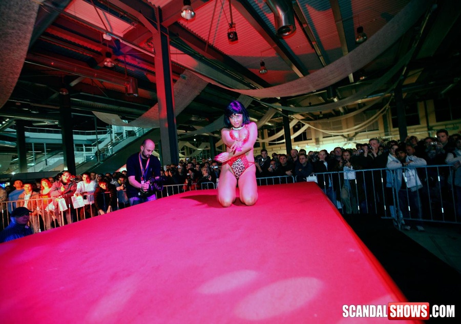 Sex show models in tight undies teasingly dancing on the stage. Tags: Reality, naked girls, public, boobs. - XXXonXXX - Pic 1