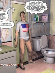 Gay roommates have fun in the bathroom in xxx - Picture 10