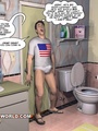 Gay roommates have fun in the bathroom - Picture 10