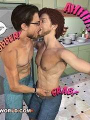 Sexy cartoons with gay dudes fucking each other hard. - Picture 11