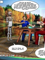 Space sex with a robot in these cartoon xxx drawings. - Picture 9