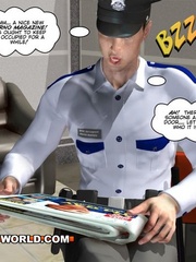 Hot gay cartoons sex behind closed door at the bank. - Picture 7