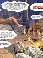 Free cartoon sex between a caveman and a modern - Picture 2