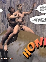 Free cartoon sex between a caveman and a modern - Picture 7