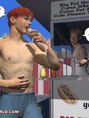 Gay male cartoons having fun at the carnival. Tags: - Picture 10