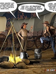 A good wild west gay ride in these gay male cartoons. - Picture 3