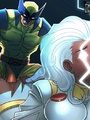 Cartoon X-Men babes enjoing huge pricks - Picture 1