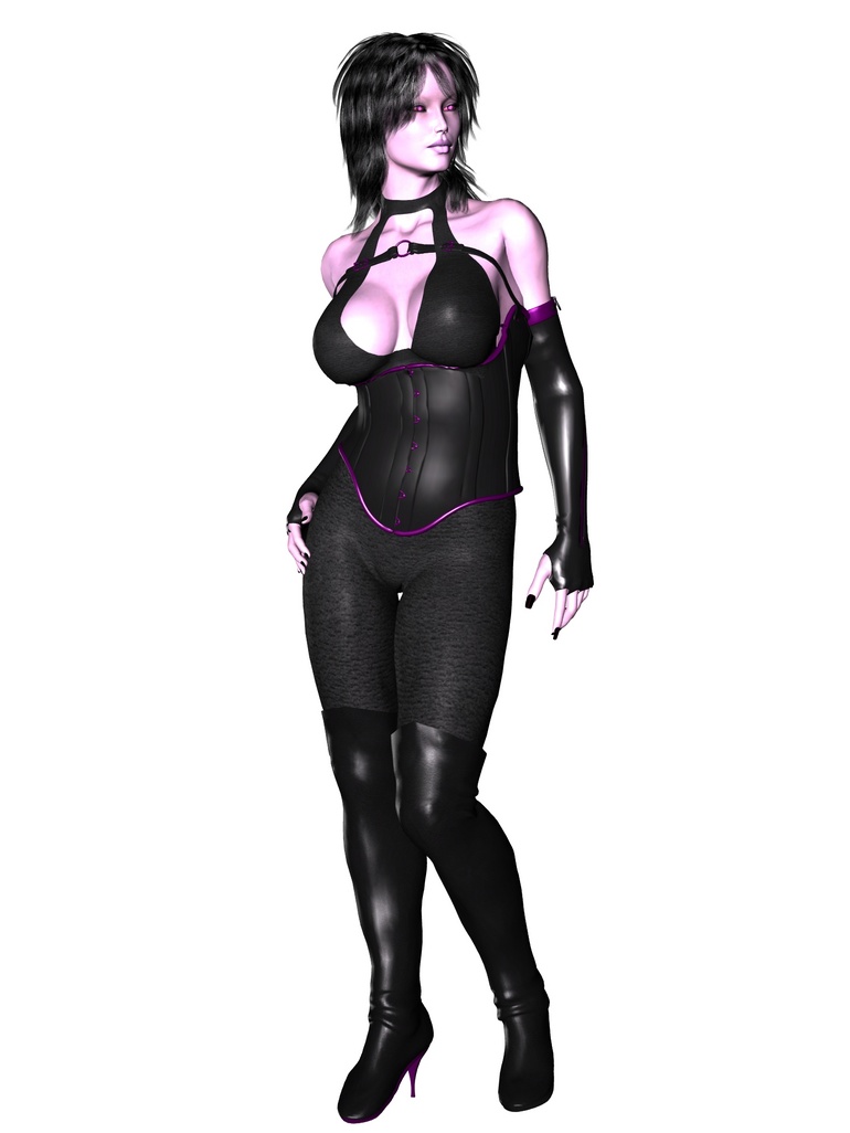 3d nasty nymphs in color latex uniform looking so - Picture 8