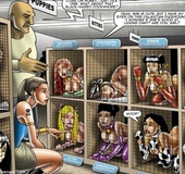 In the cruel world of future women kept as pets and humiliated by men.