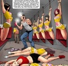 Sexy cheerleaders captured and gonna be fuck dolls for cruel master. Tags: