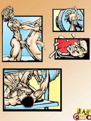 Cartoon Sex and hot scenes between a shemale and a - Picture 10