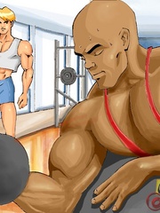 Hot free sexy gay cartoons at the gym. Tags: cartoon - Picture 1