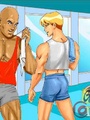 Hot free sexy gay cartoons at the gym. - Picture 2