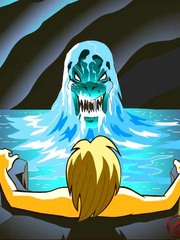 Hot fee fuck with the water monster. Tags: cartoon - Picture 5